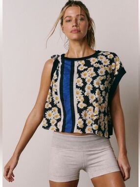 Free People My Time Printed Tee